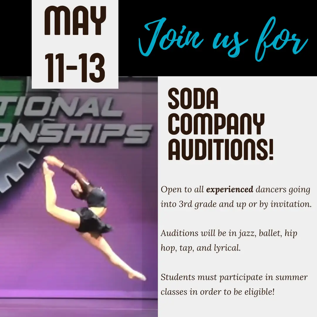 SODA Company Auditions – School of Dance Arts Florence SC